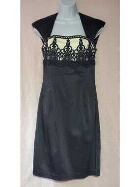 (A1298) Formal NWT Scott McClintock Black White Prom Wedding Black Tie Event Dre